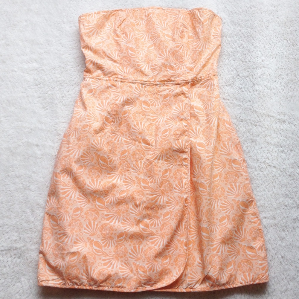 Vineyard Vines Seashell Patterned Strapless Dress
